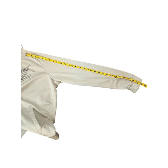 UNDER ARMOUR HOODIE SWEATSHIRT MENS BEIGE FRONT LOGO SIZE M - Picture 7 of 11